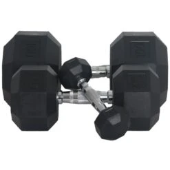 Fitness First Rubber Hex Dumbbell Pairs 5 - 100 Lbs 17 Fitness First Rubber Hex Dumbbell Pairs 5 - 100 Lbs -Boxing Sale f1db2 1