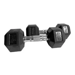 Fitness First Rubber Hex Dumbbell Pairs 5 - 100 Lbs 16 Fitness First Rubber Hex Dumbbell Pairs 5 - 100 Lbs -Boxing Sale f1db2 add1 v1