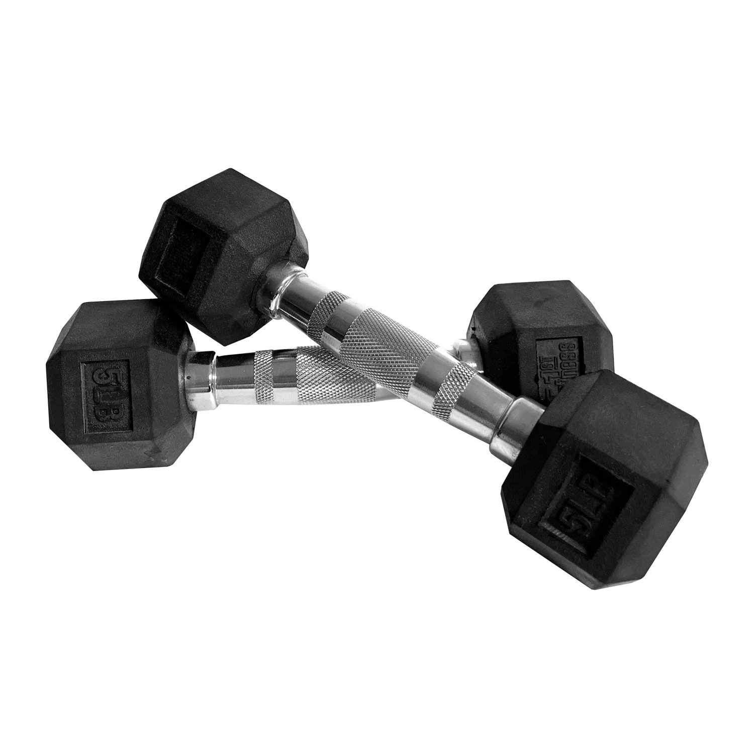 Fitness First Rubber Hex Dumbbell Pairs 5 - 100 Lbs 8 Fitness First Rubber Hex Dumbbell Pairs 5 - 100 Lbs - Image 6