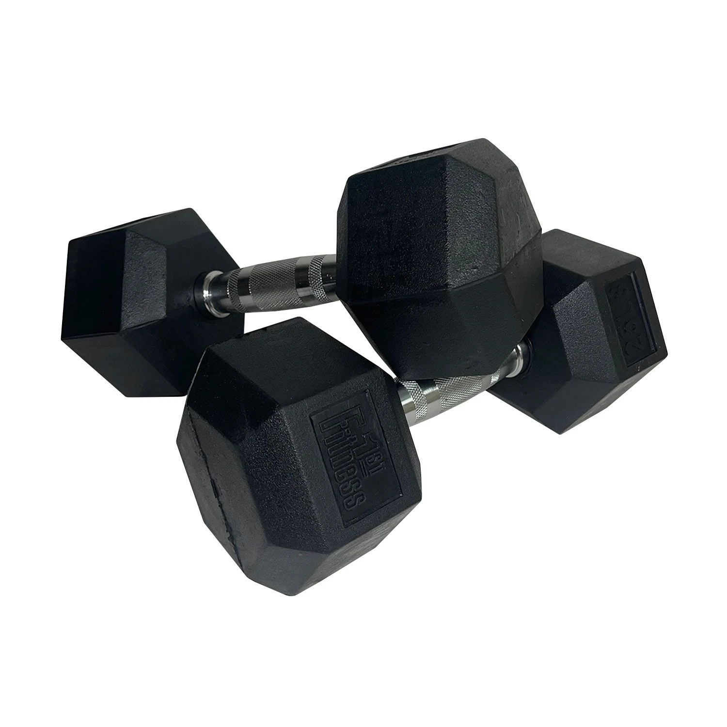 Fitness First Rubber Hex Dumbbell Pairs 5 - 100 Lbs 6 Fitness First Rubber Hex Dumbbell Pairs 5 - 100 Lbs - Image 4