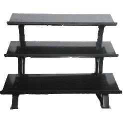 Fitness First 3 Tier Commercial Horizontal Hex Dumbbell Rack