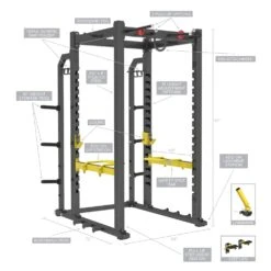 Fitness 1st Power Rack -Boxing Sale f1rack1 detail