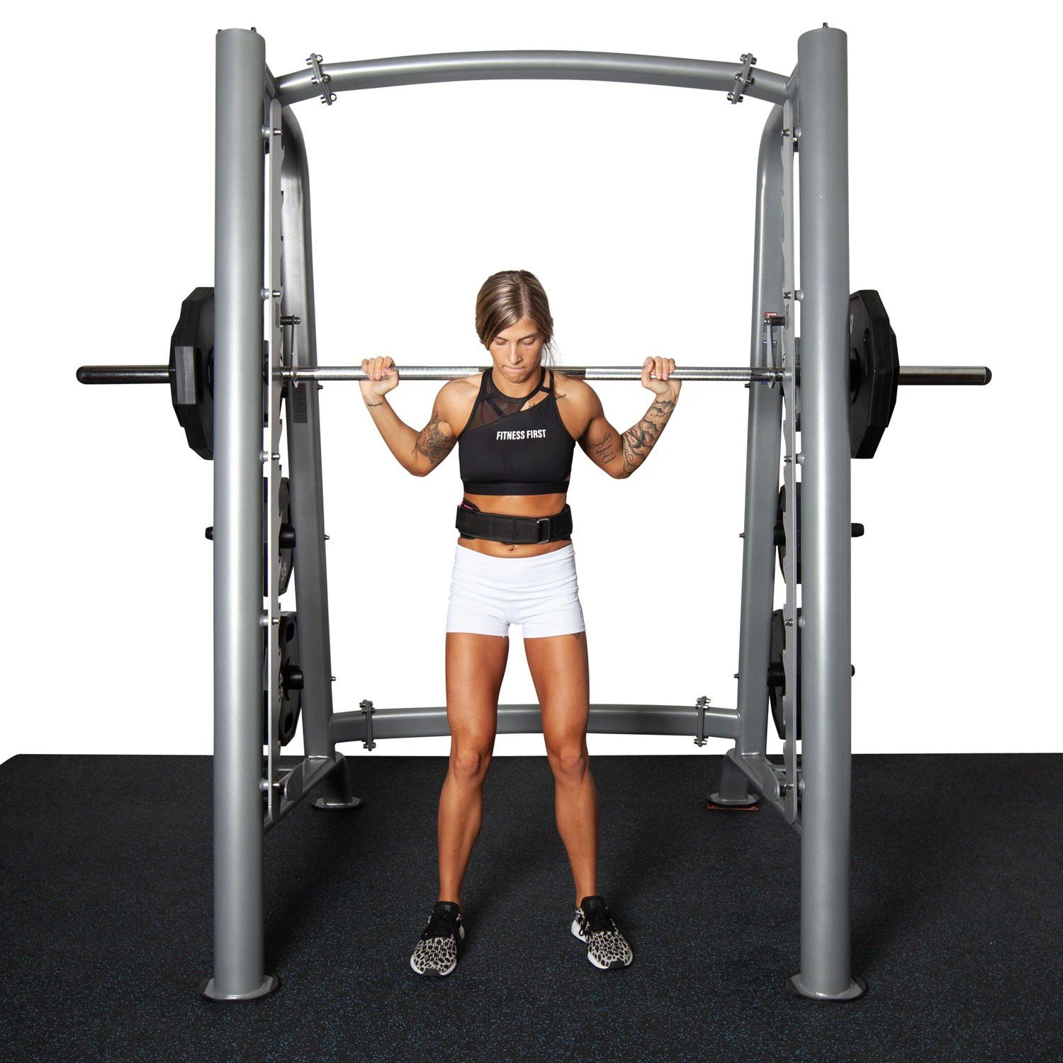 Fitness First Smith Machine With Olympic Weight Plate Storage 6 Fitness First Smith Machine With Olympic Weight Plate Storage - Image 4