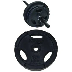 Troy Lite Quiet Iron Rubber Encased Standard Grip Weights 2.5 - 10 Lbs