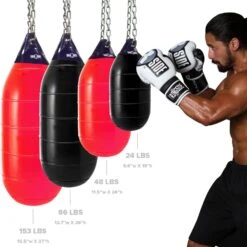 Ringside Hydroblast 24, 48, 86 And 153 Lb. Water Heavy Bags -Boxing Sale rwhb2 v3