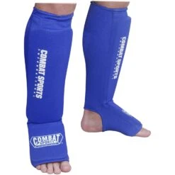 Combat Sports Washable MMA Elastic Cloth Shin & Instep Padded Guards -Boxing Sale sig11 2 v1