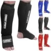Combat Sports Washable MMA Elastic Cloth Shin & Instep Padded Guards -Boxing Sale sig11 v1