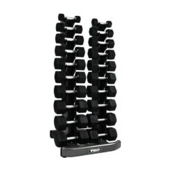 TKO 10 Pair Vertical Dumbbells Rack